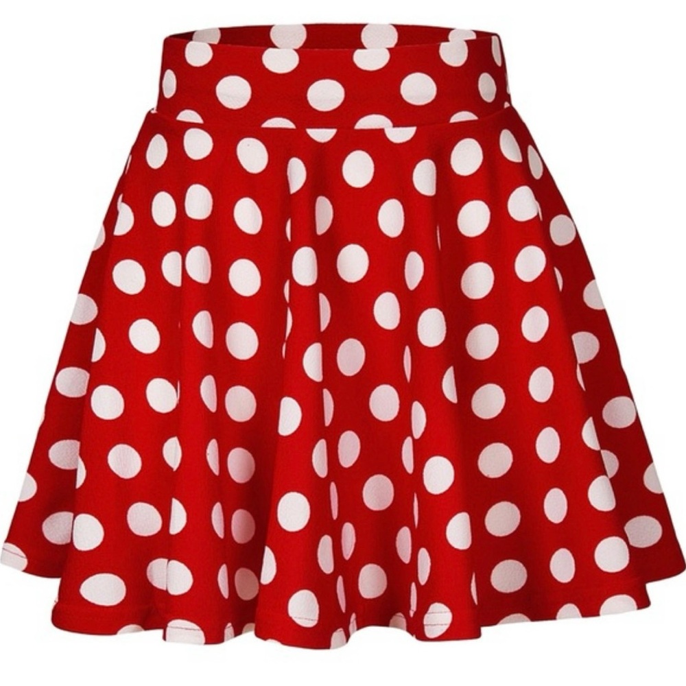 NWT Urban Coco Red Polka Dot Skirt sz L
